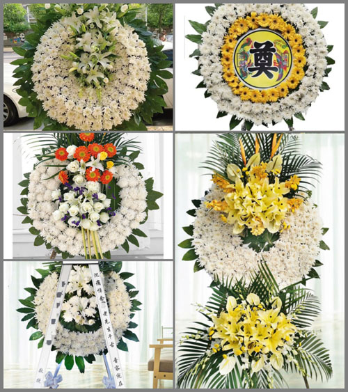 山东济宁微山县留庄镇后塘子村花圈速递